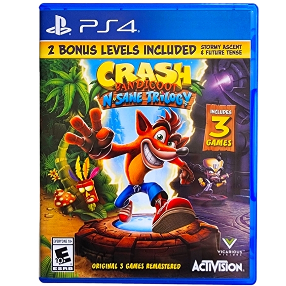 Sony Other - Ps4 Crash Bandicoot: N Sane Trilogy rated E for everyone 10+.